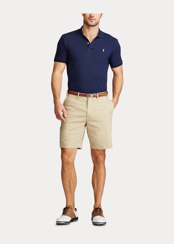 Pantalones Cortos Ralph Lauren Hombre Kaki - Classic Fit Performance - JZEYX0783